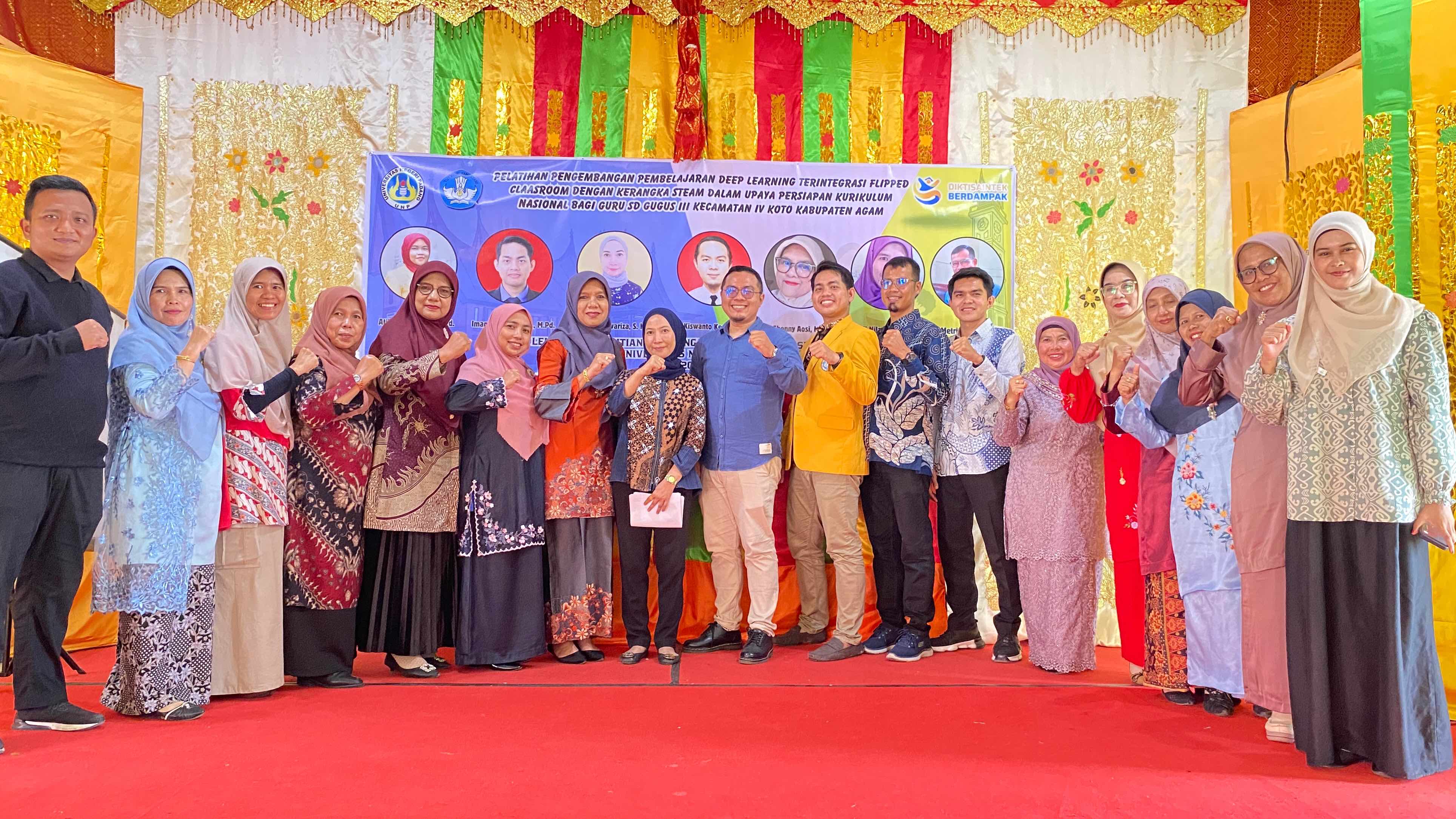 Inovasi Pembelajaran Berbasis STEAM: Dosen PGPAUD FIP UNP Terlibat dalam Pelatihan Deep Learning dan Flipped Classroom untuk Guru SD di Agam